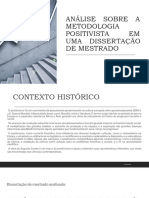 Apresentação Positivismo