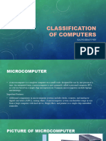 CLASSIFICATION OF COMPUTERS