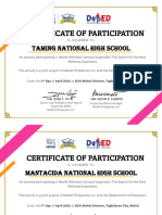 Certificate of Participation Superstars