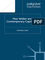 Gane, Nicholas - Max Weber and Contemporary Capitalism