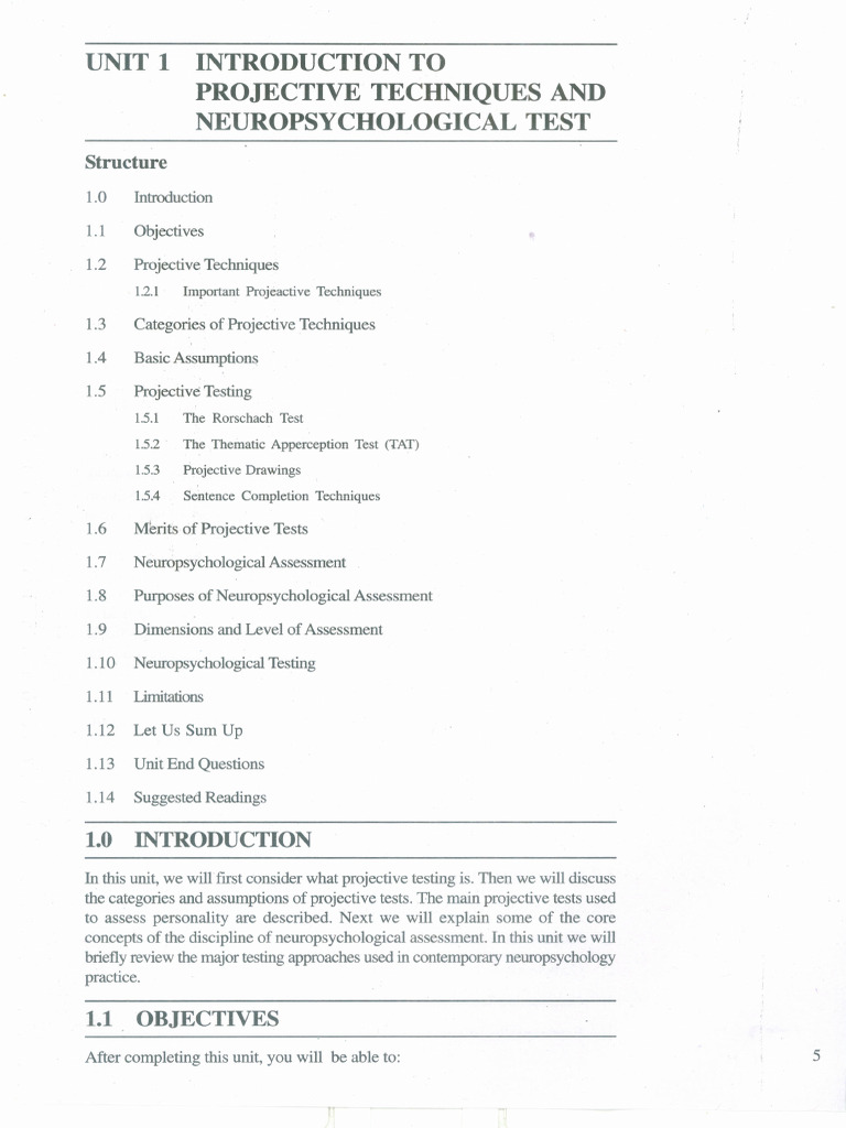 Unit-1 | PDF | Psychological Concepts | Psychology