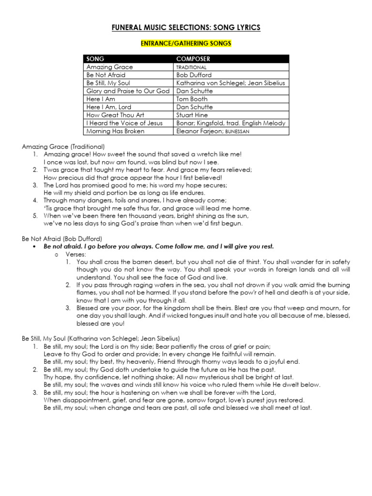 Funeral+Song+Lyrics PDF