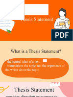 Lesson 4 Thesis Statement
