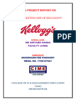 A Project Report On: Marketing Mix of Kellogg'S"