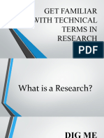 Technical Terms in Research