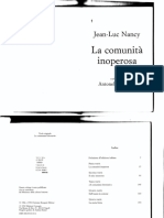 (Tessere) Jean-Luc Nancy - La Comunità Inoperosa-Cronopio (2002)