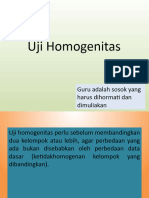 Uji Homogen