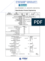 Technical Specification Product Engineering: Código: 576061 Motoc - TECUMSEH 1/3 - AE4440YS - 862f-M134a