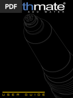 Bathmate Hydropump User Instructions | PDF | Pump | Vacuum