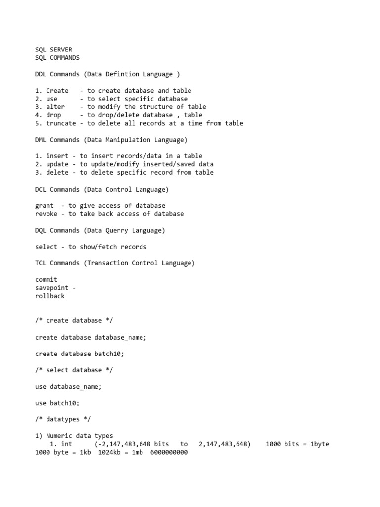SQL Server | PDF | Computing | Data