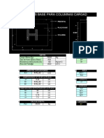 Excel para Placas Base para Columnas de Acero Cargadas Axialmente Siguiendo El Método LRFD