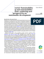 Guest Editorial Sustainability Marketing and Sustainability Management Exploring New Perspectives on Sustainable Development