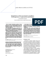 Diagnóstico Clínico de Muerte Encefálica. Prerrequisitos y Exploración Neurológica