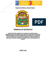 TDR para Contratación de Un Tasador.