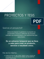 Proyectos y Tesis