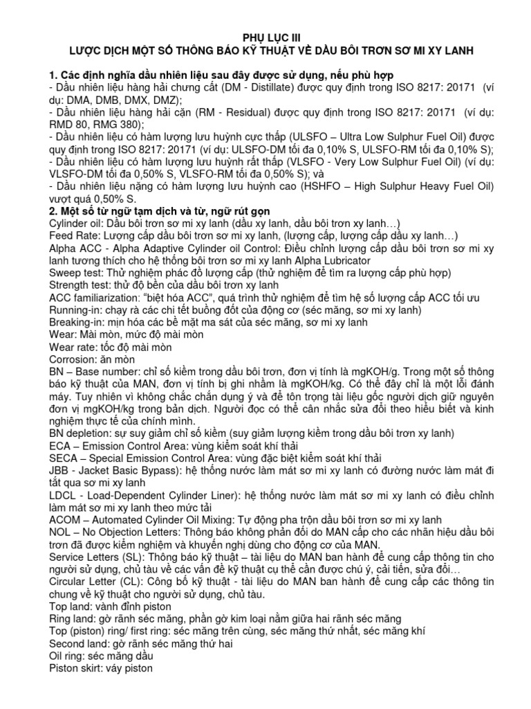 Cylinder Oil Feed Rate 10.08.2023 | PDF