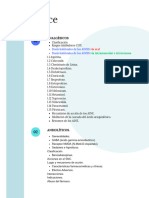 Documento a4 Índice Informe corporativo simple azul