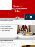 Week 014-Handling Room Services PPT