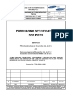 Purchasing Specificatin For Pipes