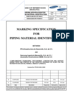 Marking Specification For Piping Material Identification