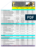 JCB Backhoe Price List-Wef 15072013
