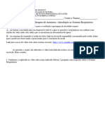 10º Atividade de Aprendizagem de Anatomia - Introdução Ao Sistema Respiratório