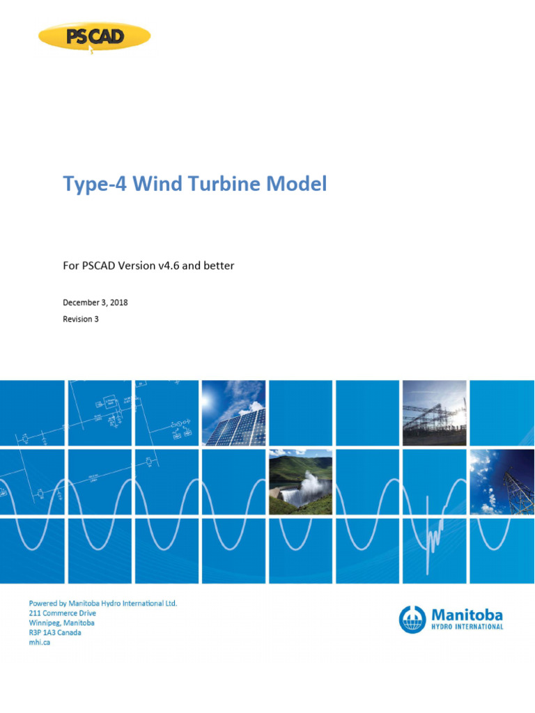 Type-4 Wind Turbine Model for PSCAD | PDF | Wind Turbine | Physical ...