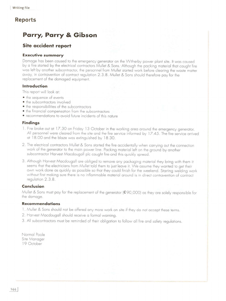 Report - Sample 2 | PDF