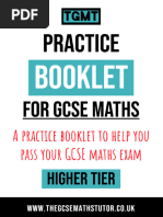 Set 1 Practice Booklet 1 Higher (Non-Calculator)