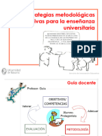 Estrategias metodológicas activas para la enseñanza en la universidad