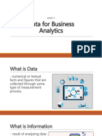 Lesson 3 Data For Business Analytics