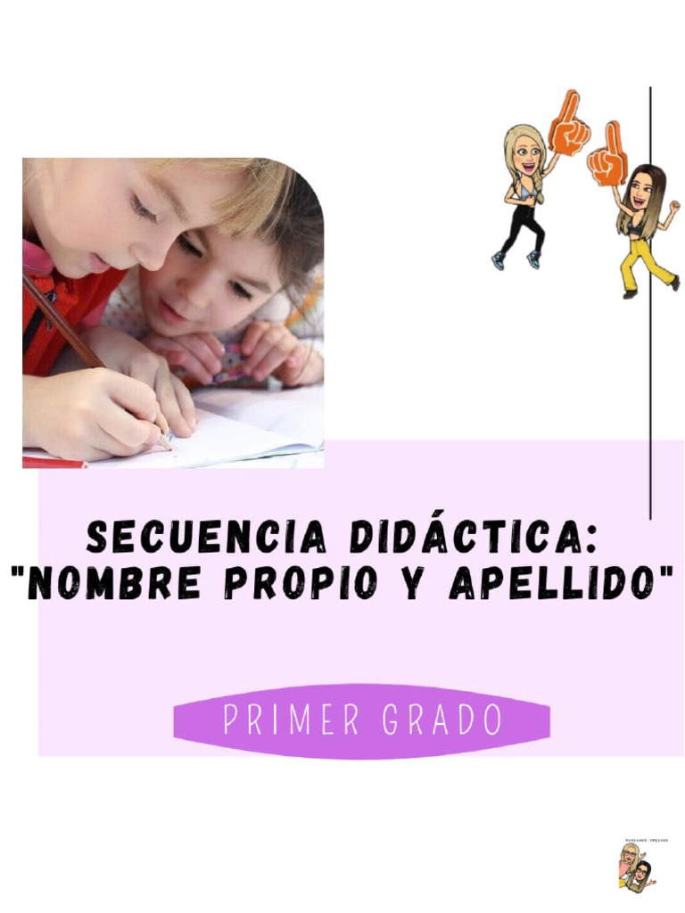 Secuencia Nombre Propio y Apellido. Primer Grado | PDF | Caso de carta