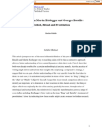 (2015) GOLOB, S. The Thing' in Martin Heidegger and Georges Bataille - Method, Ritual and Prostitution