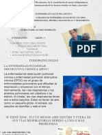 Cuidados de enfermería en paciente con EPOC, fisiopatología, pruebas diagnósticas y tratamiento