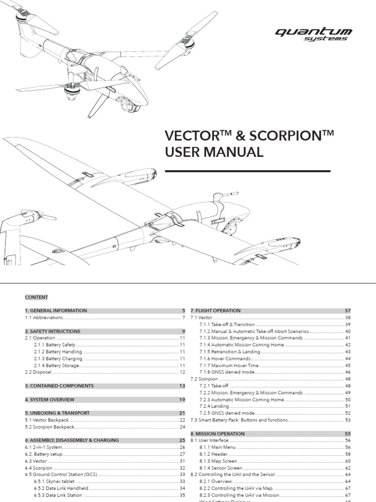 Quantum Systems Vector Manual | PDF