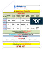 CBSE 6th To 8th Class Annul Final Time Table 2023-24