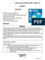 Notas: Notas de Lanzamiento Del Software XBT L1000 4.51 06/2007