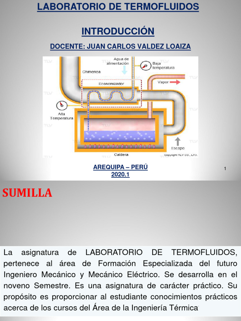 Termofluidos - Introducción 2023.1 | PDF | Kilogramo | Laboratorios