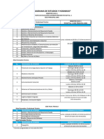 Programas de Estudios y Horarios 2022-1