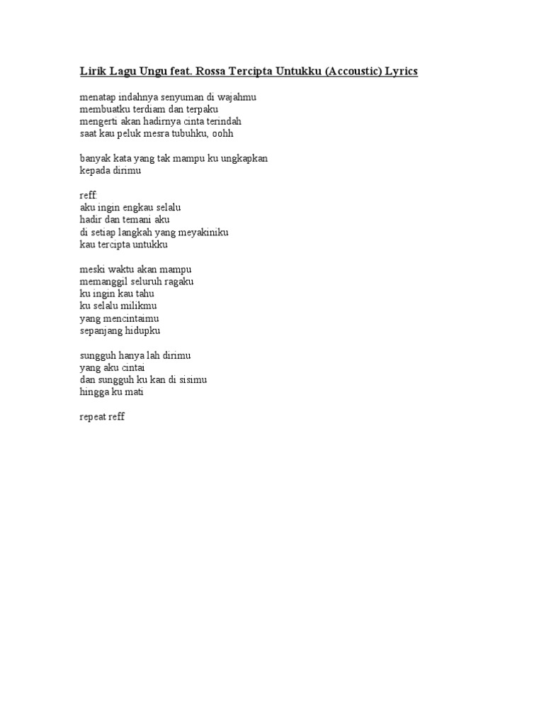 Lirik Lagu Ungu Feat