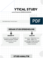 Analytical Study (Cross-Sectional Dan Case-Control)