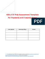 AML CTF Risk Assessment Free Template