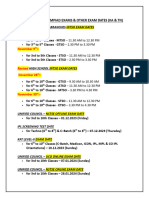 Upcoming Olympiad Exams & Other Exam Dates - Ka & TN