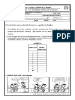 Avaliação Global 4º Bimestre 2022 6º Ano