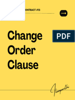 Change Order Contract Clause