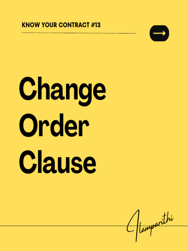 Change order contract clause pdf dispute resolution mediation