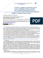 An Architectural Approach For Quality Improving of Android Applications Development Which Implemented To Communication Application For Mechatronics Robot Laboratory Onaft