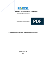 Faculdade de Ensino E Cultura Do Ceará - Faece Curso de Graduação em Direito