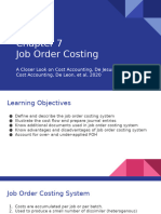 Chapter 7 Job Order Costing