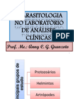 Aula 2 - A Parasitologia Nos Laboratórios de Análises Clínicas